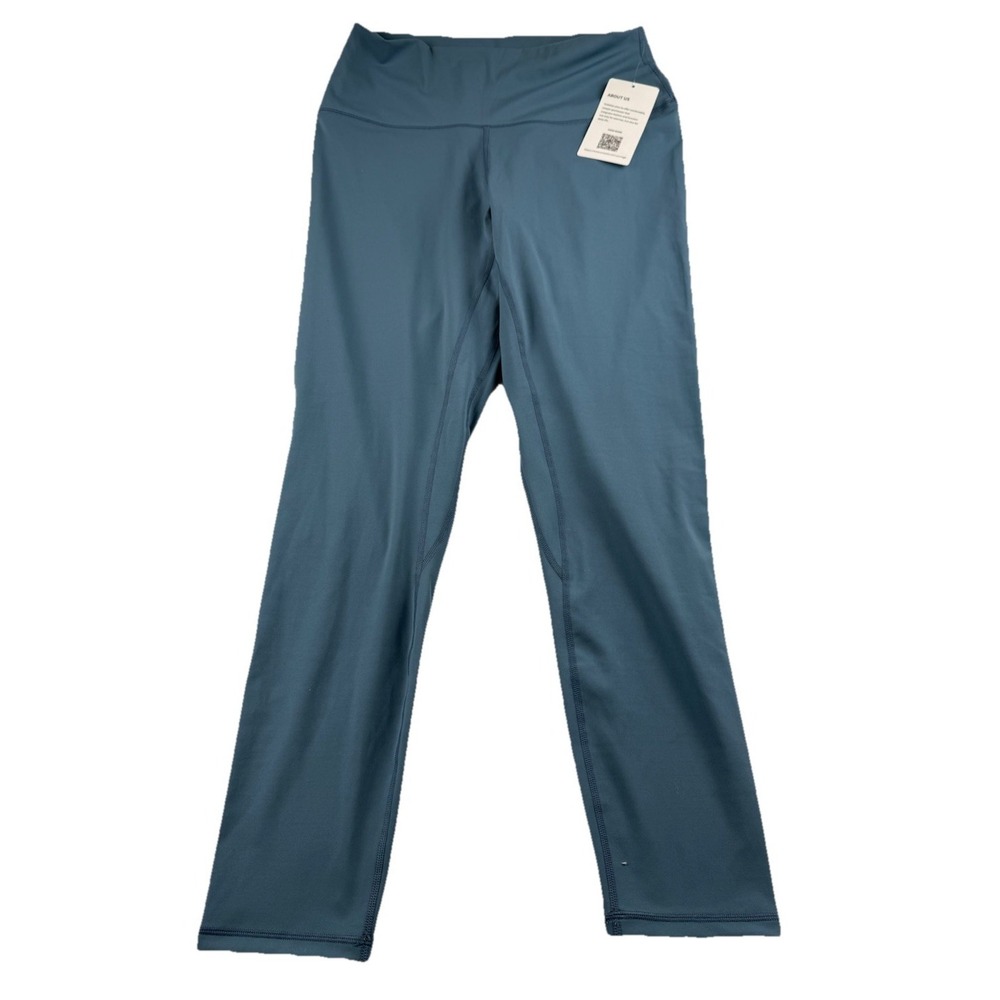 Yunoga High Rise Seamless Steel Blue Leggings Active Pants. Size XXL NWT